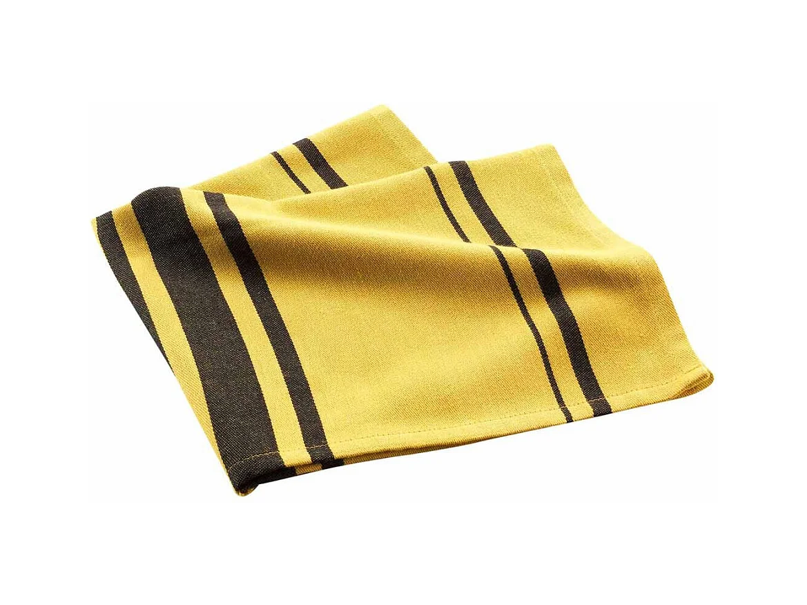 Torchon en Coton Tissé "Comptoir" 50x70cm Jaune