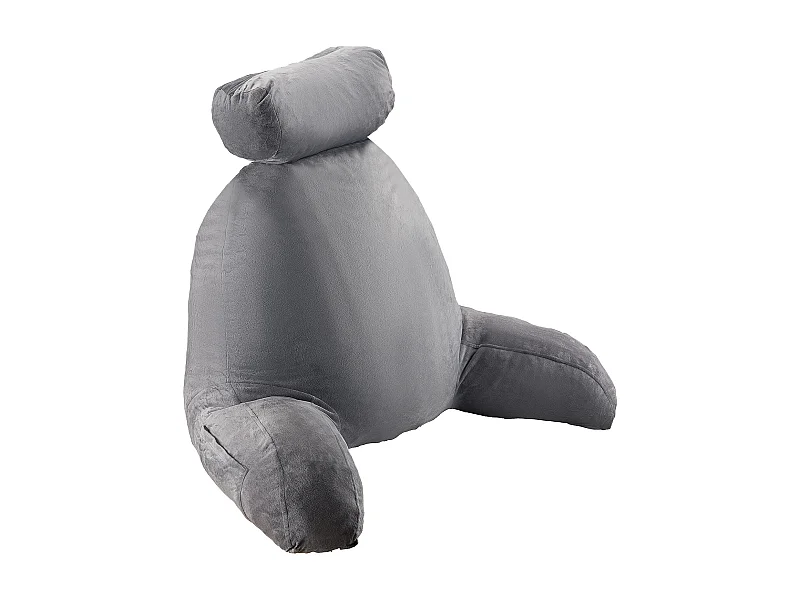 Duża Poduszka do Czytania SucceBuy z Rozpinaną Podłóżką Głowy, Poduszka na Oparcie z 3 Płytkami, Miękka Okladka z Weluru, Roztrzepana Pianka Pamięci