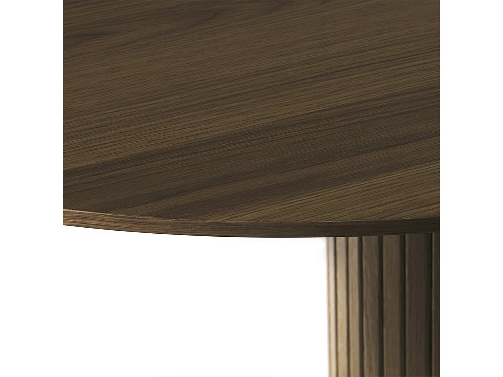 Table à manger ovale 180 cm - Bois foncé - ALBA