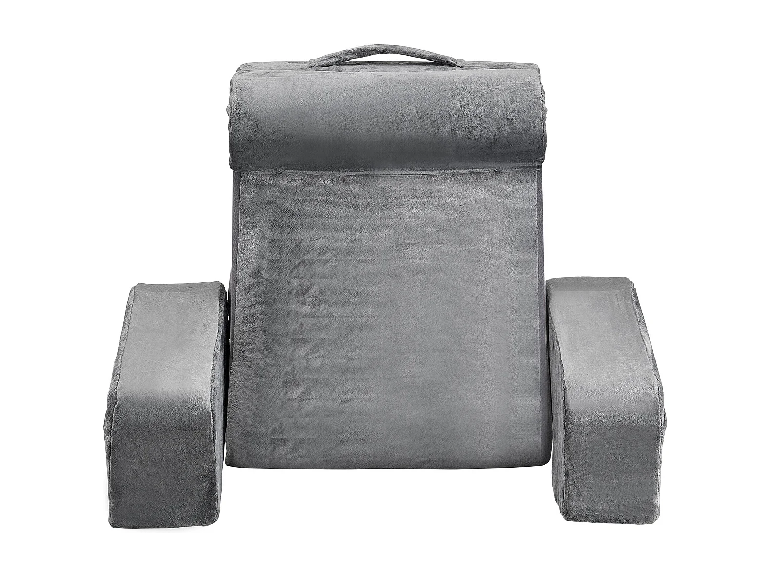 Coussin de Lecture SucceBuy avec Accoudoirs et Poches, Oreiller de Lit avec Appui-Tête Amovible et Mousse 25D, Poignée Pratique pour un Transport Aisé