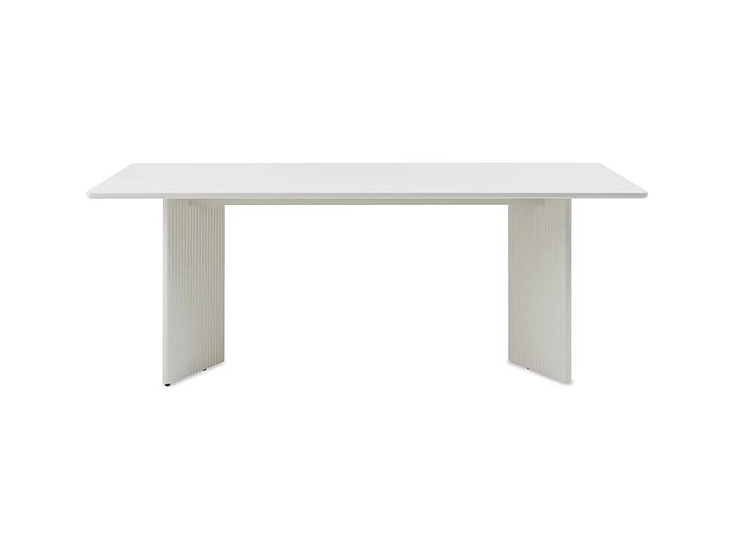 Table à manger 200 cm - Bois strié - MIRANO
