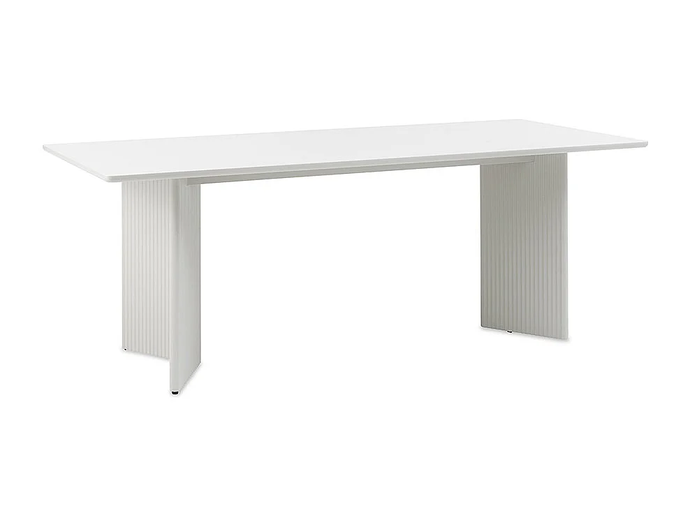 Table à manger 200 cm - Bois strié - MIRANO