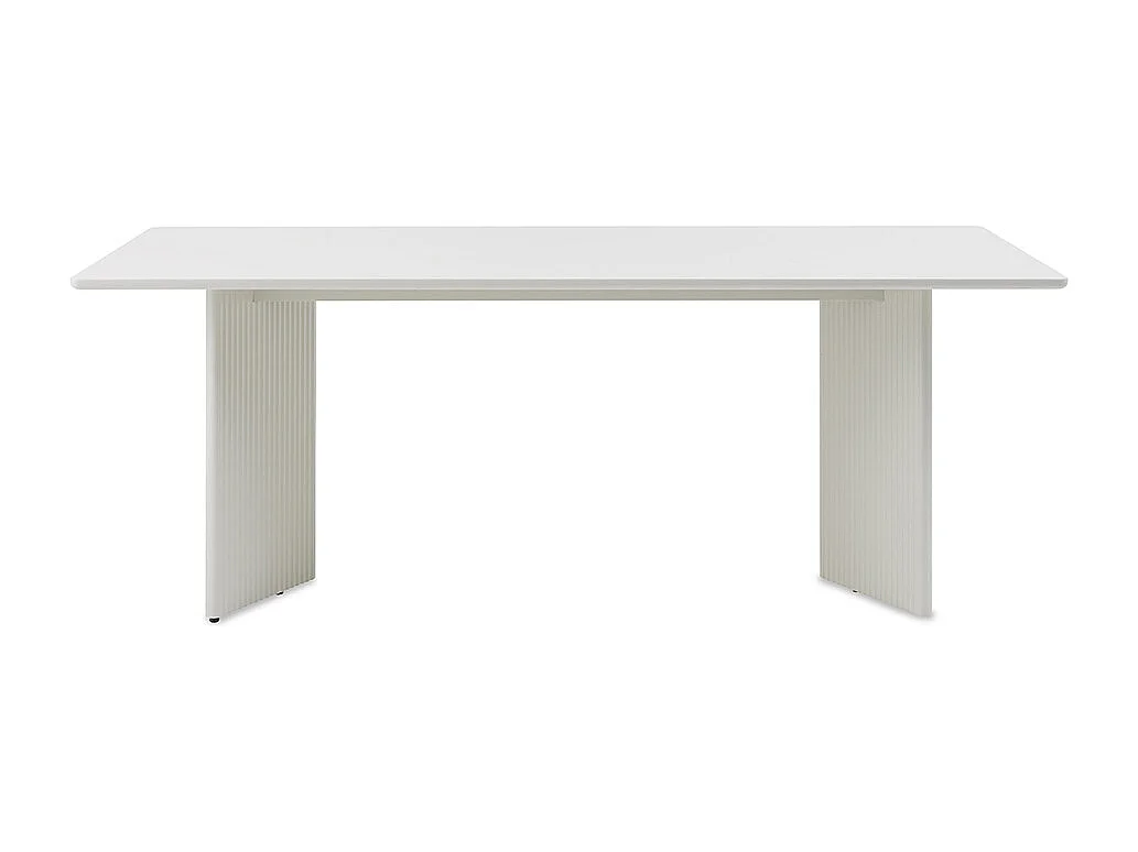 Table à manger 200 cm - Bois strié - MIRANO