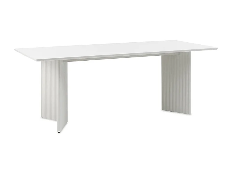 Table à manger 200 cm - Bois strié - MIRANO