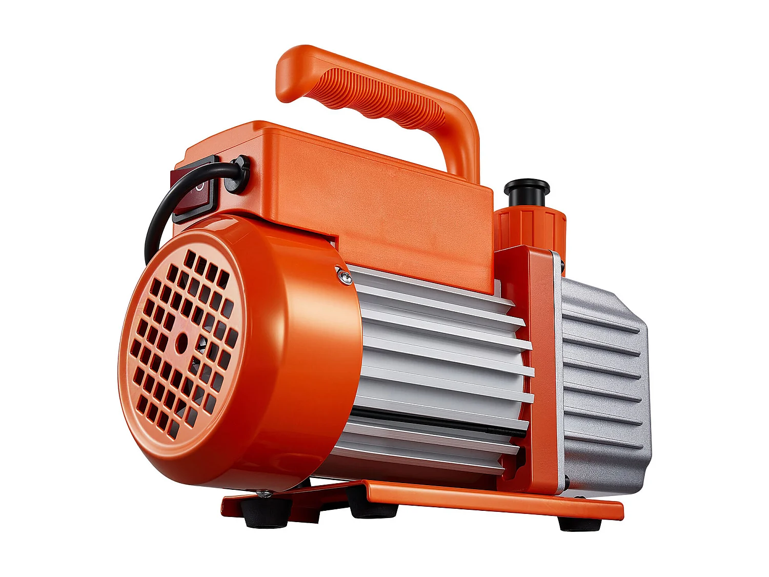 Pompe à Vide SucceBuy pour Climatisation 115 L/min, à Palettes Rotatives, Mono-Étage, avec Manomètre de Collecteur de Réfrigérant, Détecteur de Fuite