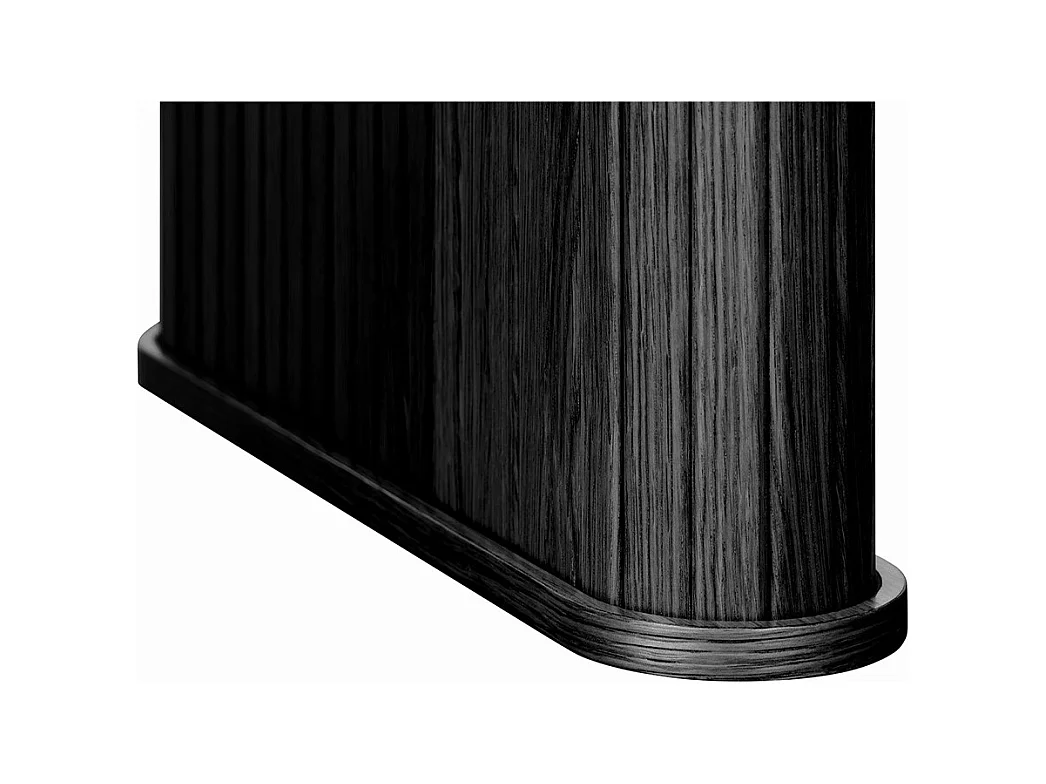 Table à manger 190 cm - Bois noir - ALBA