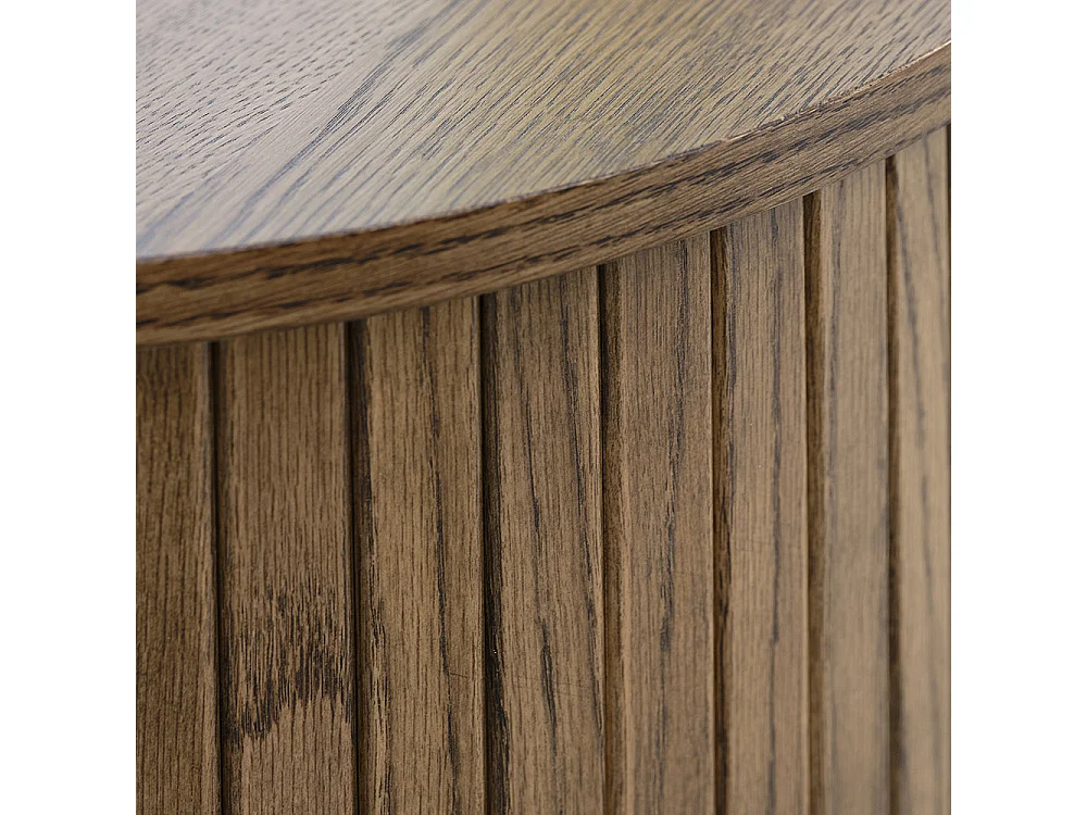 Buffet 2 portes 180 cm - Bois foncé - ALBA