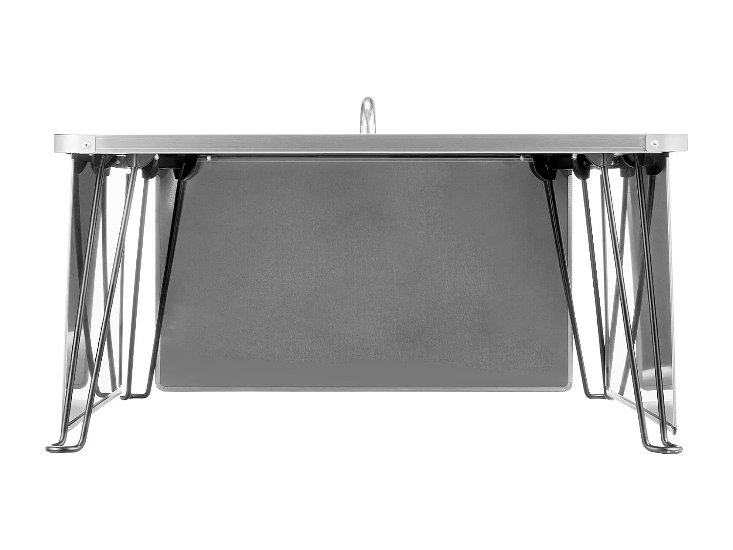 Couvercle de Brasero SucceBuy en Acier Inoxydable, 64.5 x 64.5 x 37 cm, Déflecteur de Chaleur Extérieur pour Feux de Camp, Camping et Chauffage au Bois