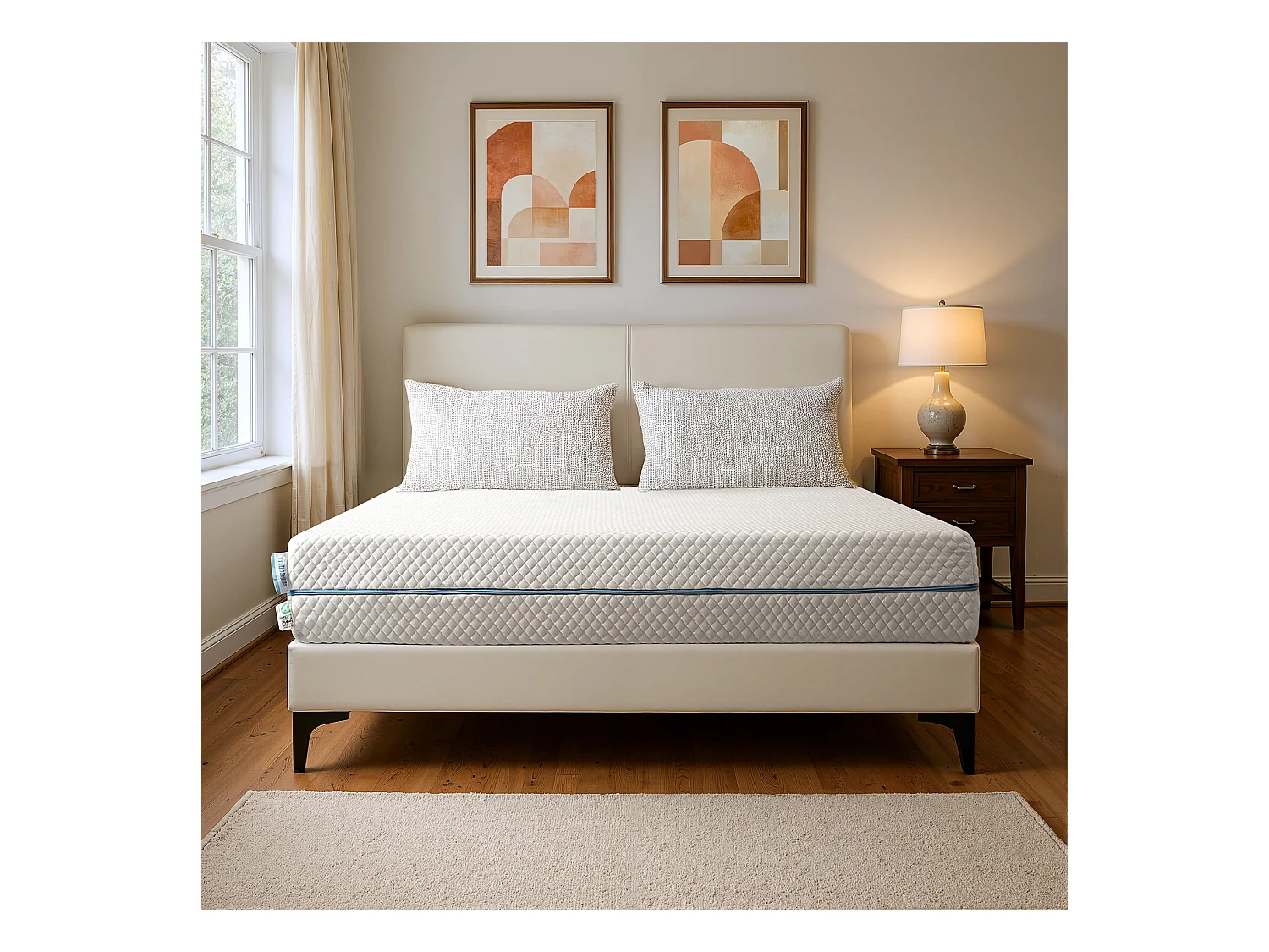 Matelas 120x200 cm, Épaisseur 20 cm, Matelas en Mousse à Mémoire de Forme, 7 Zones H3 Fermeté Moyenne, Soutien Parfait, Réversible à Deux Faces Utilisables