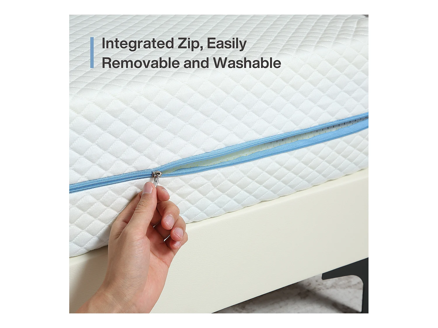 Matelas 120x200 cm, Épaisseur 20 cm, Matelas en Mousse à Mémoire de Forme, 7 Zones H3 Fermeté Moyenne, Soutien Parfait, Réversible à Deux Faces Utilisables