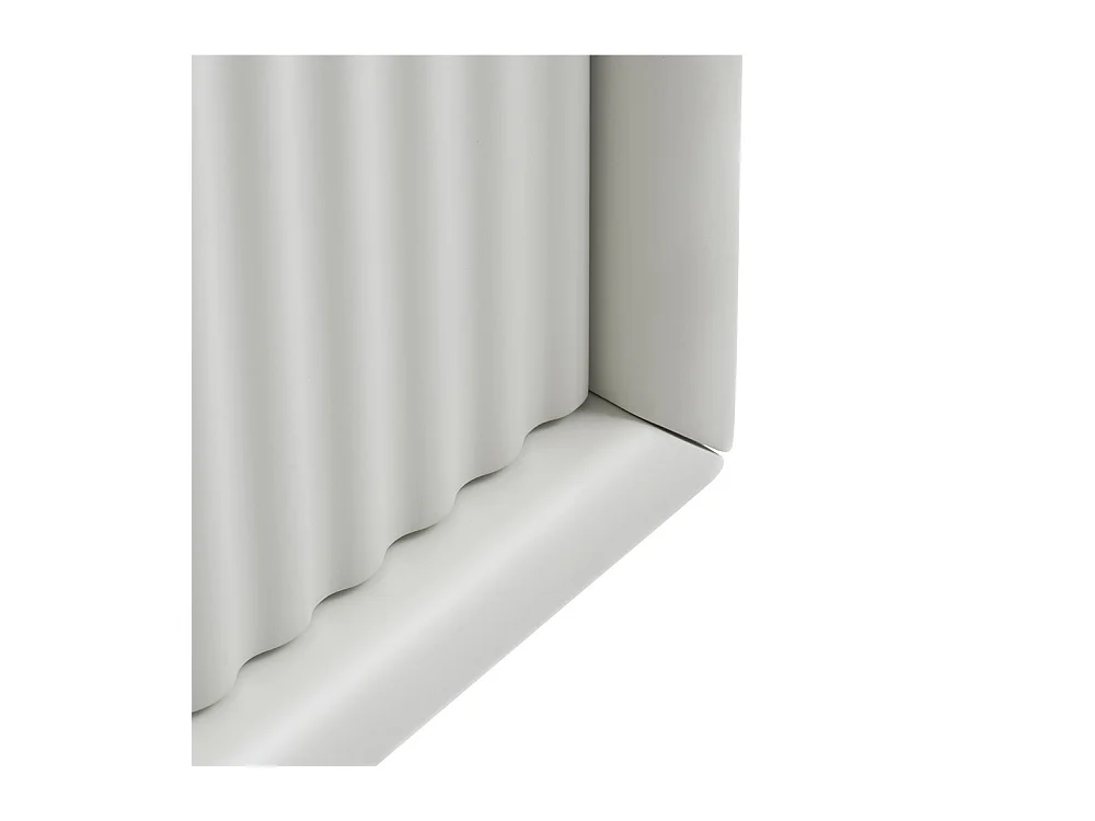 Table basse 1 tiroir 1 niche 120 cm - Bois strié - MIRANO