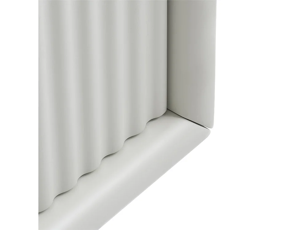 Table basse 1 tiroir 1 niche 120 cm - Bois strié - MIRANO