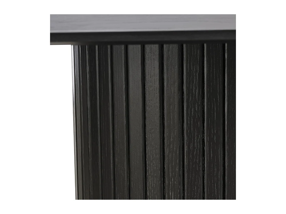 Table à manger ovale 180 cm - Bois noir - ALBA