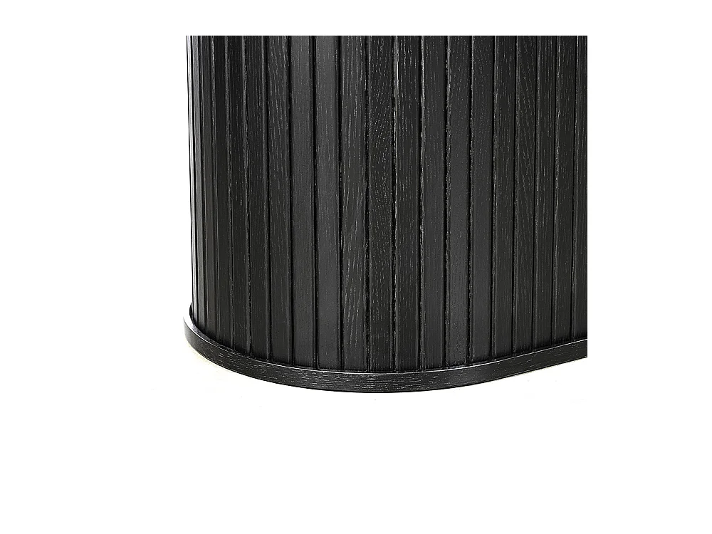 Table à manger ovale 180 cm - Bois noir - ALBA