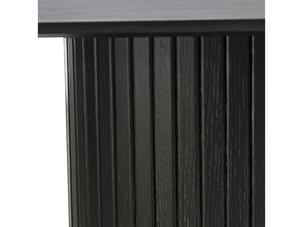 Table à manger ovale 180 cm - Bois noir - ALBA