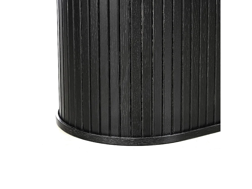 Table à manger ovale 180 cm - Bois noir - ALBA