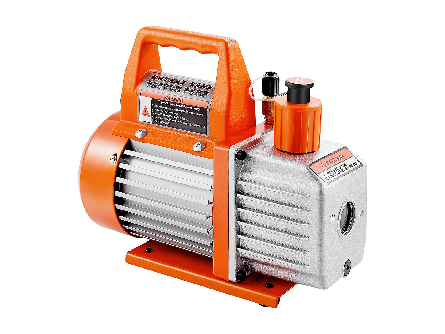 Pompe à Vide SucceBuy 100 L/min, Modèle à Palettes Rotatives 1 Étage, avec Bouteille d'Huile, Idéale pour l'Entretien des Climatiseurs Automobiles