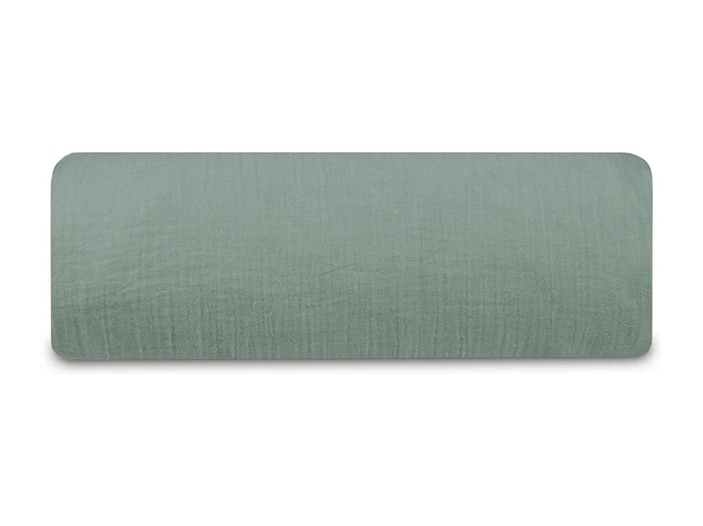 Drap-housse gaze de coton teracotta 180x200 cm