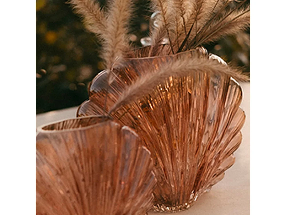 vase verre jaune rosalia - 16,5x30 cm