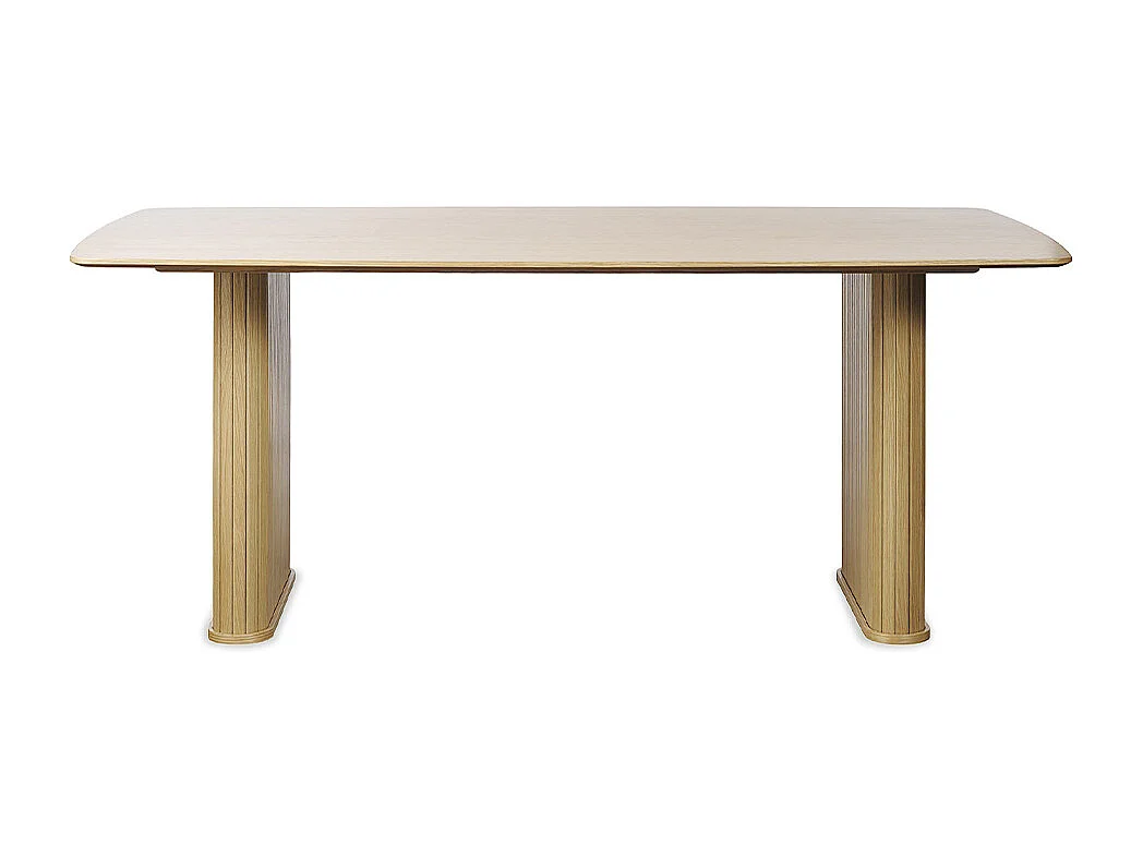 Table à manger 190 cm - Bois naturel - ALBA