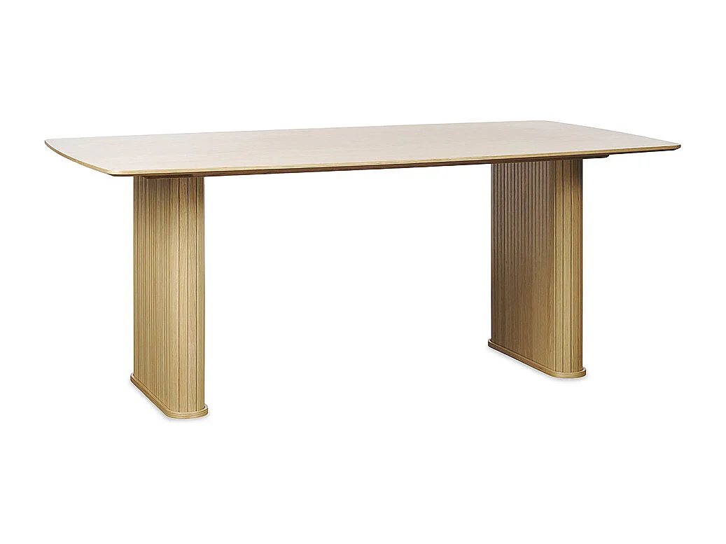 Table à manger 190 cm - Bois naturel - ALBA