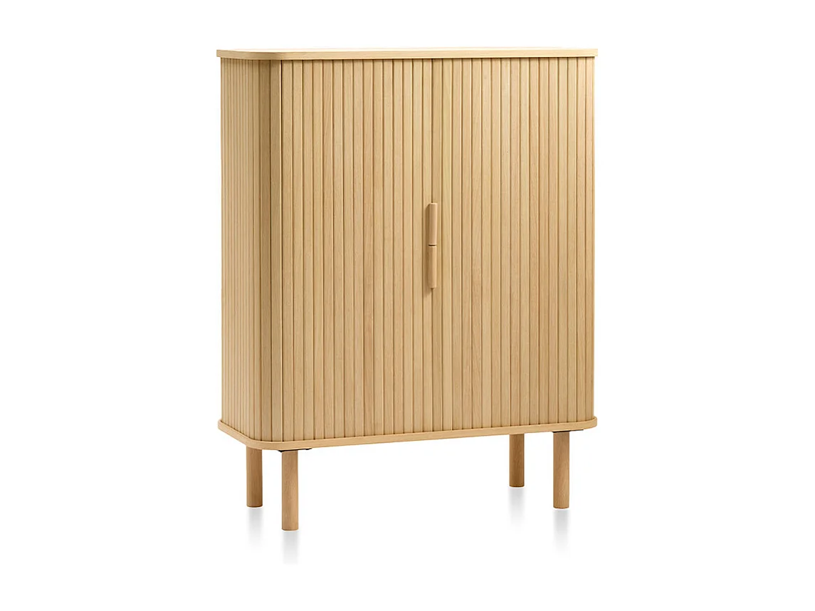 Buffet 2 portes 3 tiroirs 160 cm bois foncé 160x80x45 cm