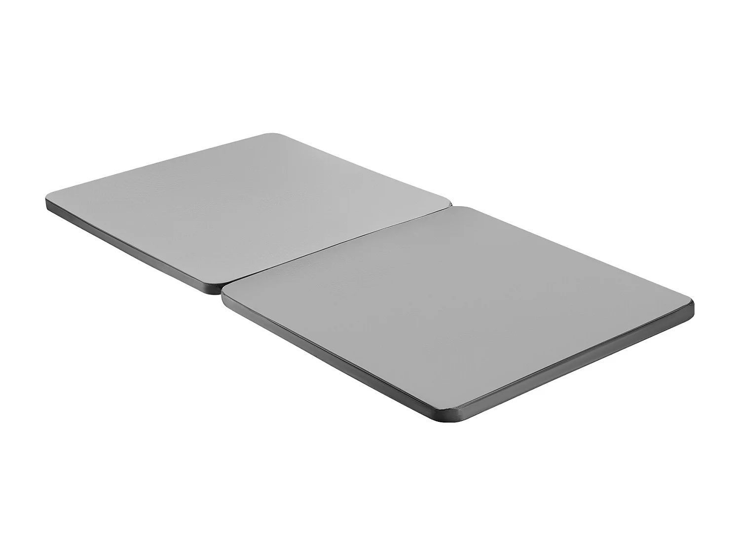 Bedplank SucceBuy Bunkie Board voor Dubbele Bedden ,190 x 133 x 3.8 cm, met Bestendig Oxford Stof 200D, Houten basis , 2-delig Ontwerp in Grijs