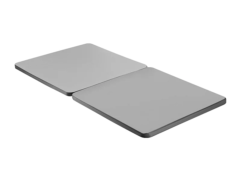 Planche de Lit SucceBuy Bunkie Board pour Lits Doubles ,190 x 133 x 3.8 cm, avec Tissu Oxford 200D Résistant, Base en Bois , Conception 2 Pièces en Gris