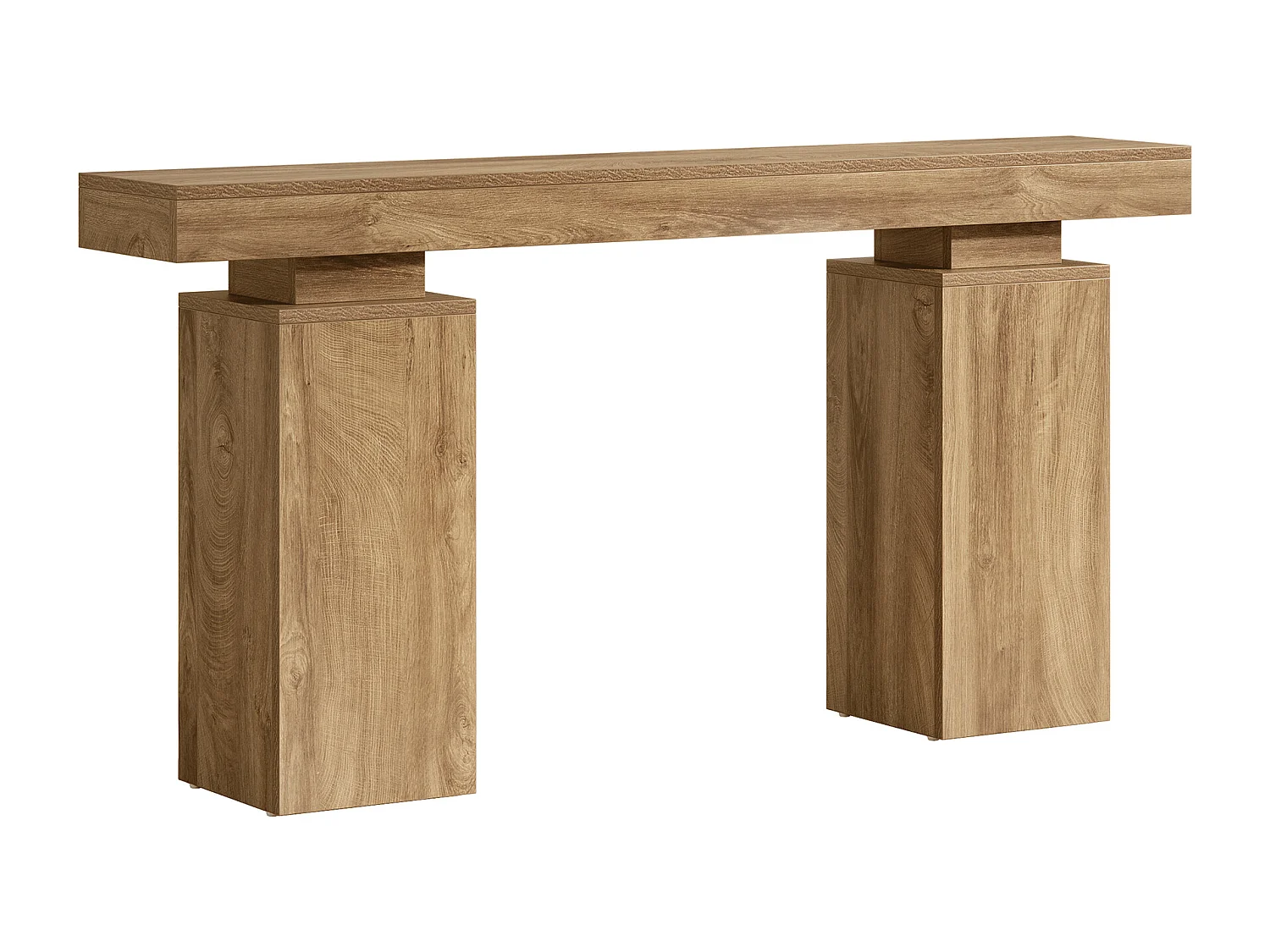 Table console de 160 cm de long, table d'entrée de ferme derrière le canapé