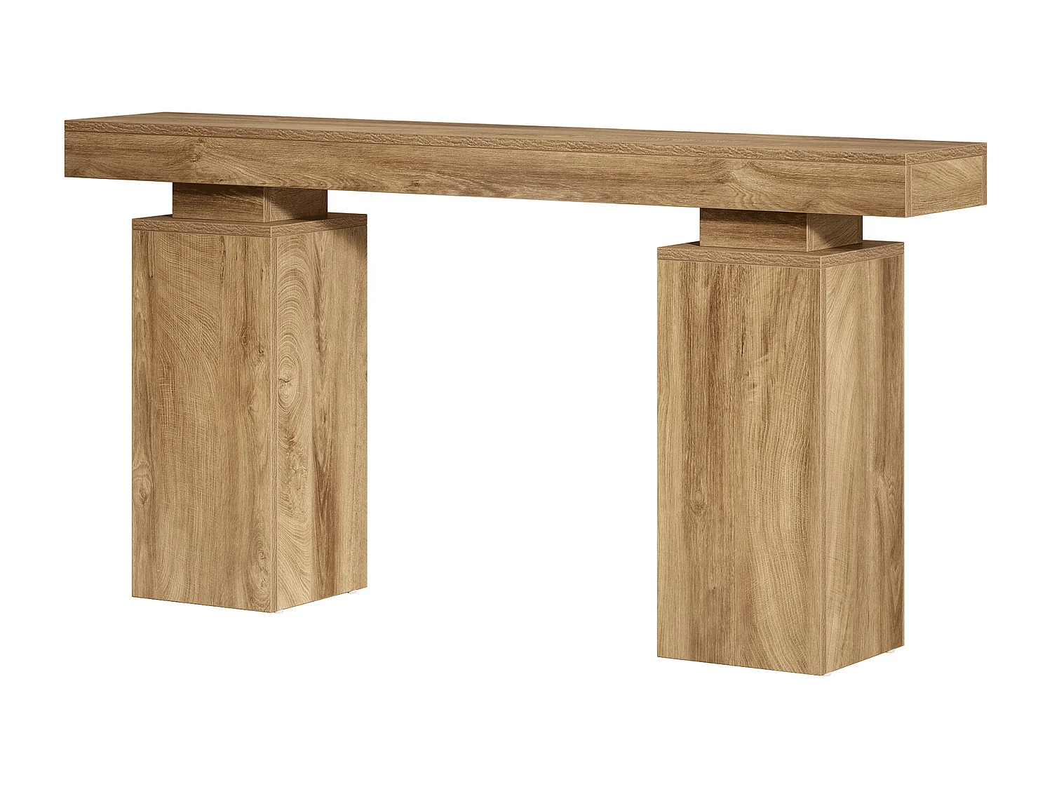 Table console de 160 cm de long, table d'entrée de ferme derrière le canapé