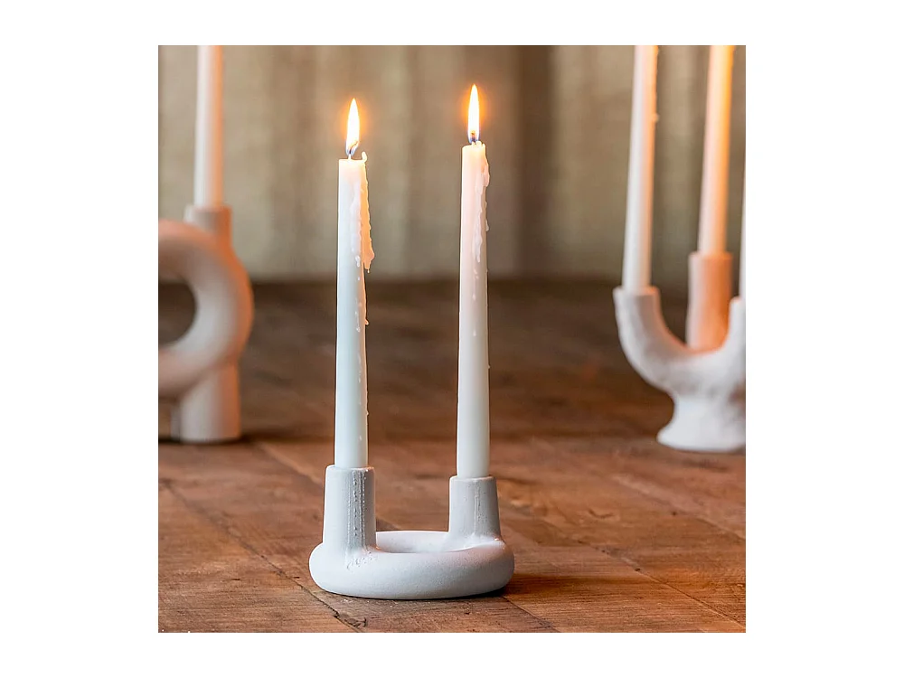 chandelier céramique écru corallo - 13x13x8 cm