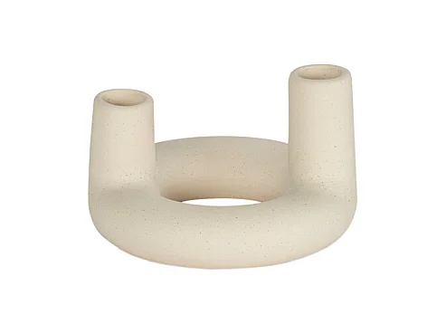 chandelier céramique écru corallo - 13x13x8 cm