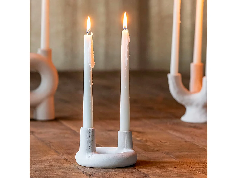 chandelier céramique écru corallo - 13x13x8 cm