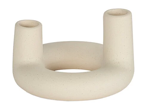 chandelier céramique écru corallo - 13x13x8 cm