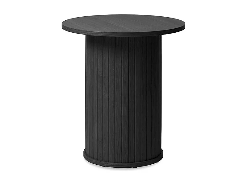 Table d'appoint ronde ø50 cm - Bois noir - ALBA