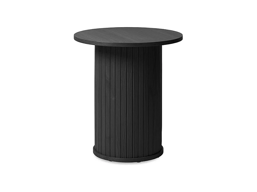 Table d'appoint ronde ø50 cm - Bois noir - ALBA