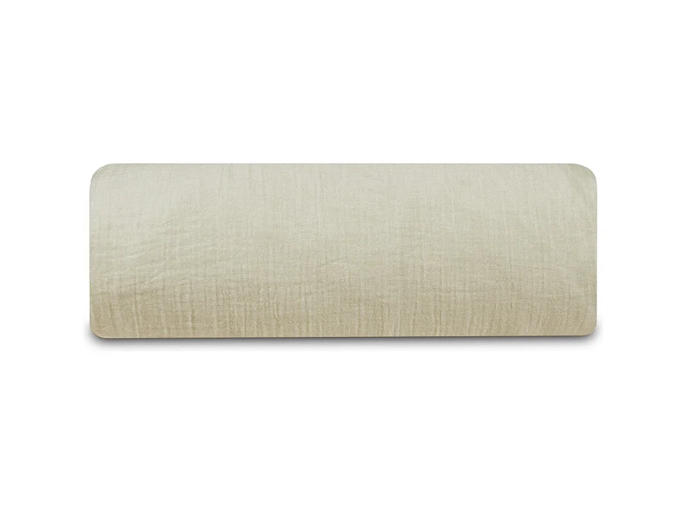Drap-housse gaze de coton sable 160x200 cm