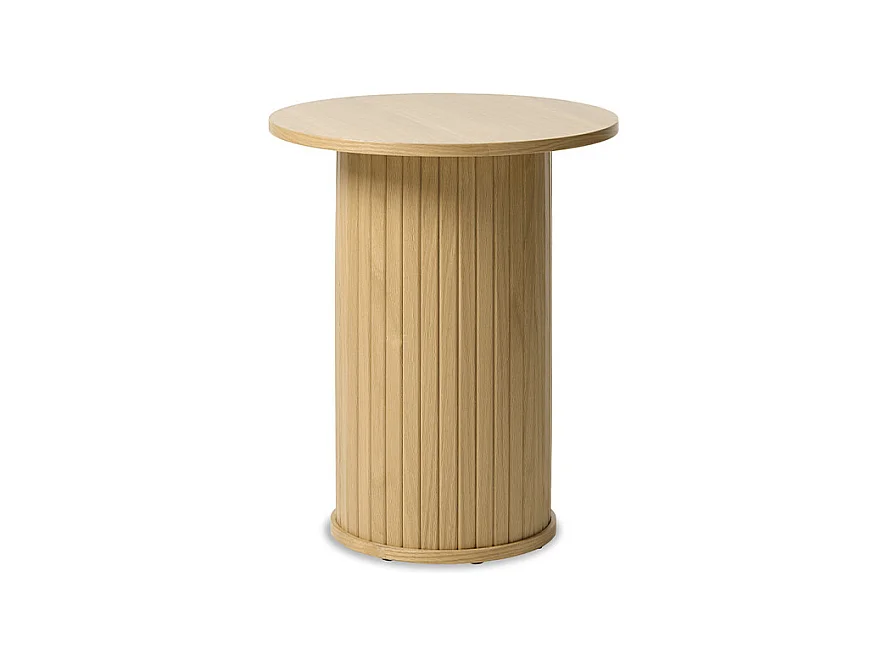 Table d'appoint ronde ø50 cm - Bois naturel - ALBA