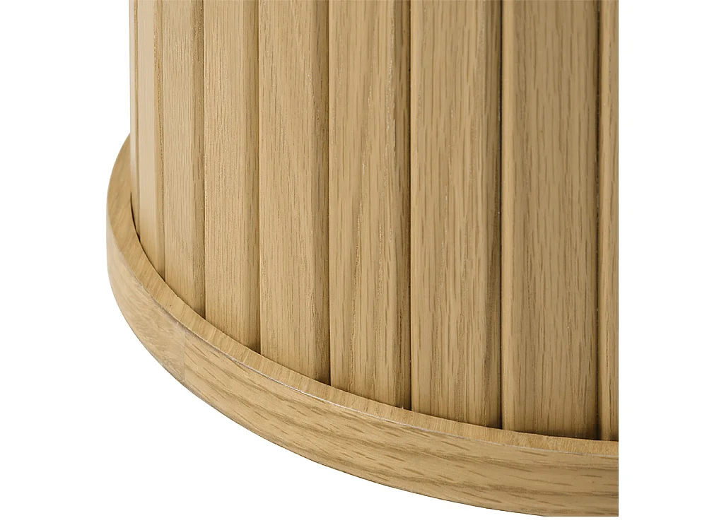 Table d'appoint ronde ø50 cm - Bois naturel - ALBA