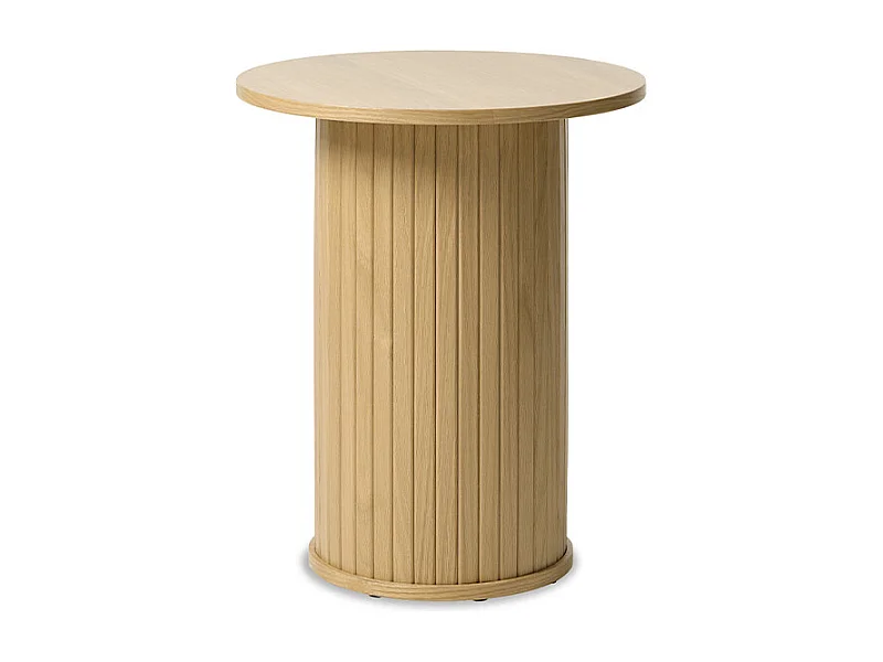 Table d'appoint ronde ø50 cm - Bois naturel - ALBA