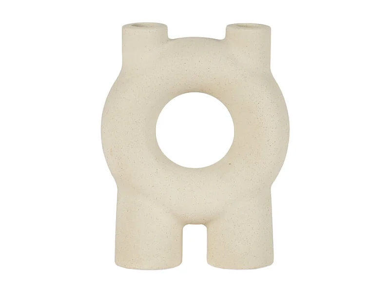 chandelier céramique écru corallo - 15x6x20 cm