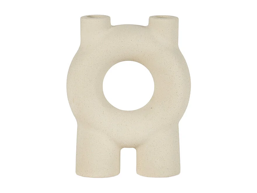 chandelier céramique écru corallo - 15x6x20 cm