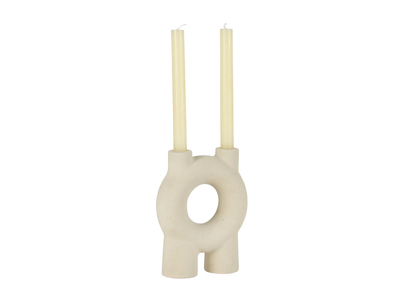 chandelier céramique écru corallo - 15x6x20 cm