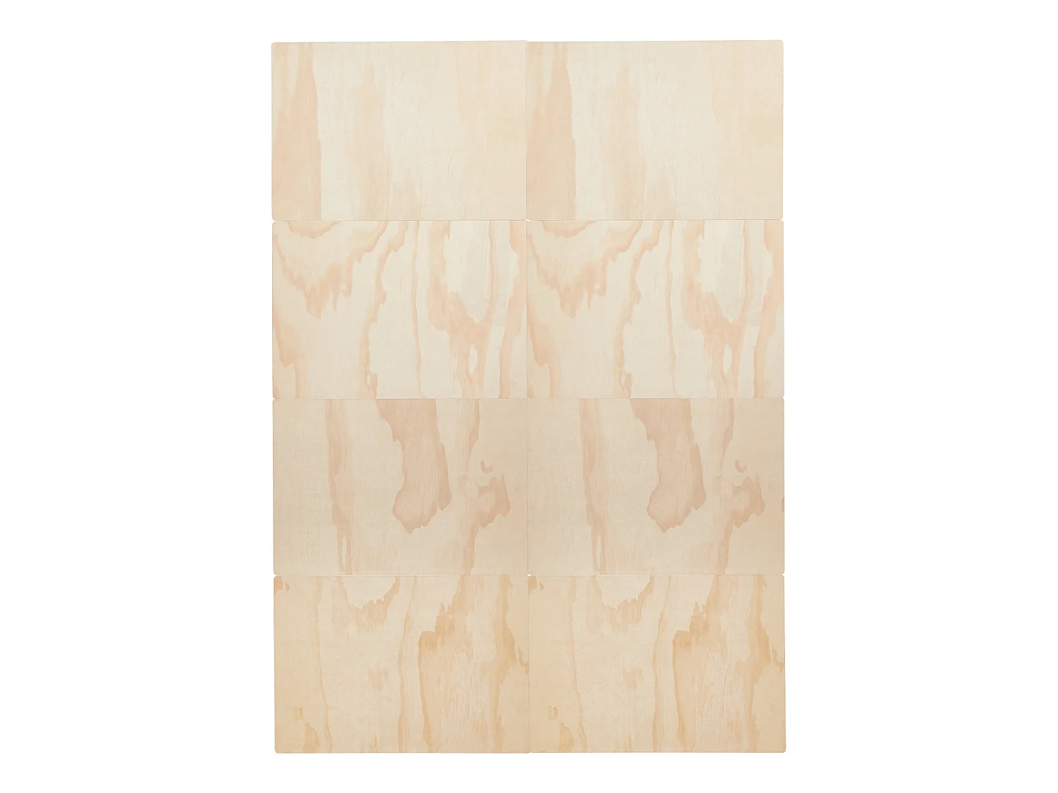 Sommier à Lattes SucceBuy Pliable Pleine Grandeur, Surmatelas en Bois pour le Soutien sous les Matelas, Prêt à l'Emploi, 8 Pièces, en Bois Naturel