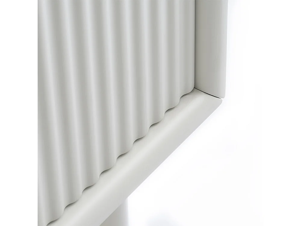 Buffet haut 2 portes - Bois strié - MIRANO