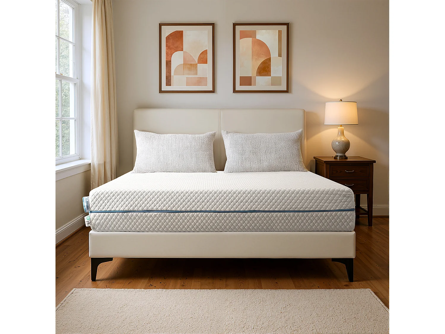 Matelas 160x200 cm certifié Oeko-Tex®, Épaisseur 20 cm, Matelas en Mousse à Mémoire de Forme, 7 Zones H3 Fermeté Moyenne, Réversible à Deux Faces Utilisables