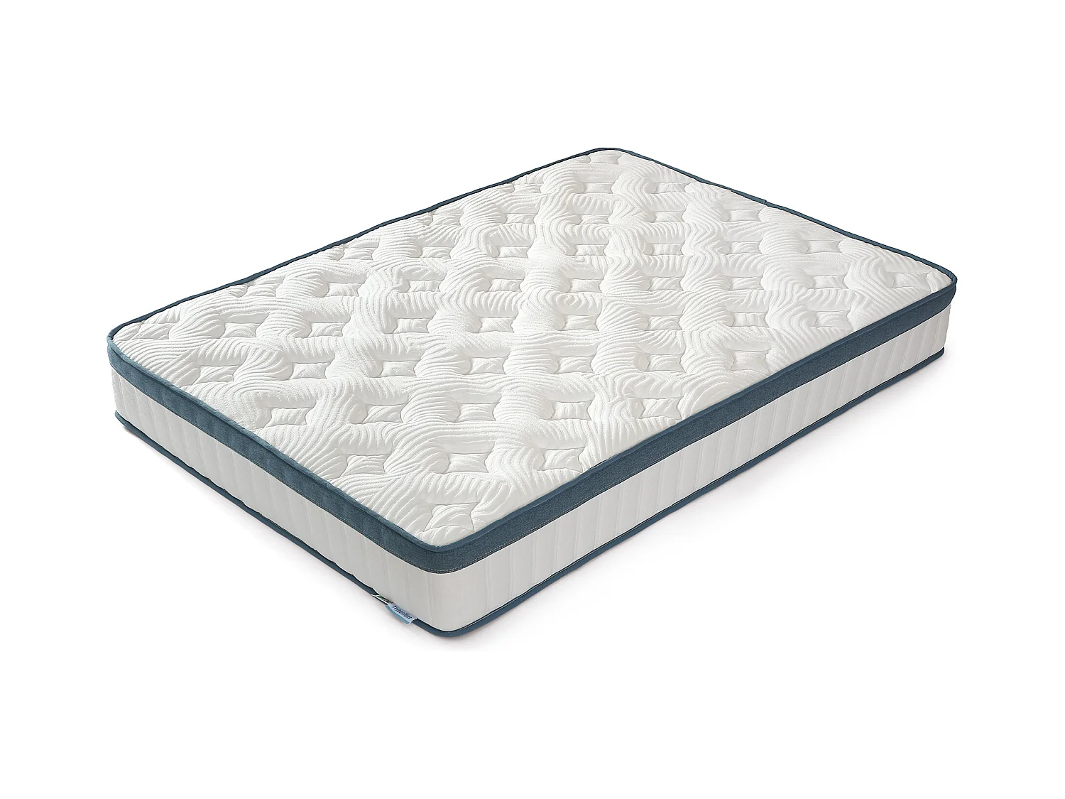 Matelas 90 x 200 cm, hauteur 25 cm, matelas à ressorts ensachés, dureté moyenne H3, matelas à ressorts avec mousse à mémoire de forme en gel