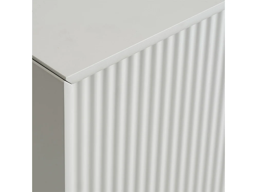 Buffet 3 portes 160 cm - Bois strié - MIRANO