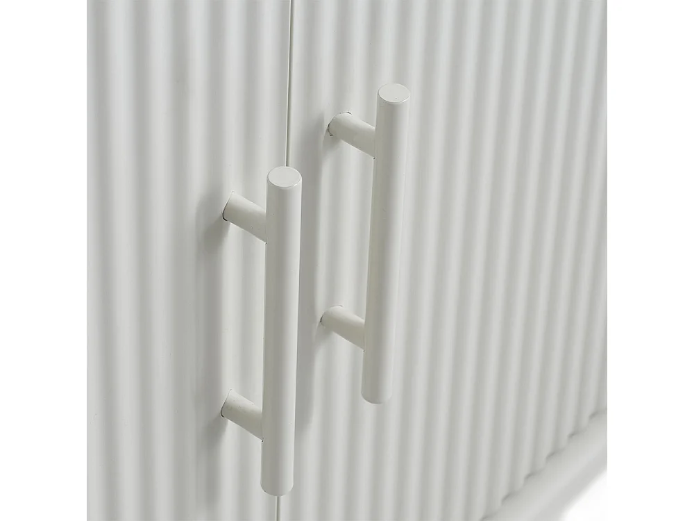 Buffet 3 portes 160 cm - Bois strié - MIRANO