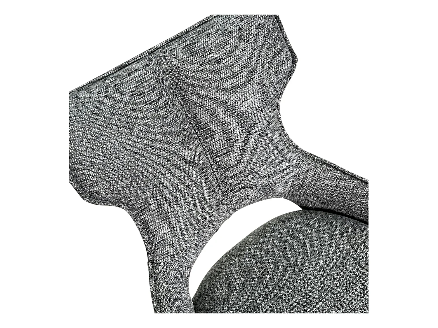 Chaise de bar pivotante tissu gris (lot de 2) LOMBARDIE